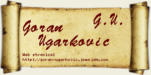 Goran Ugarković vizit kartica